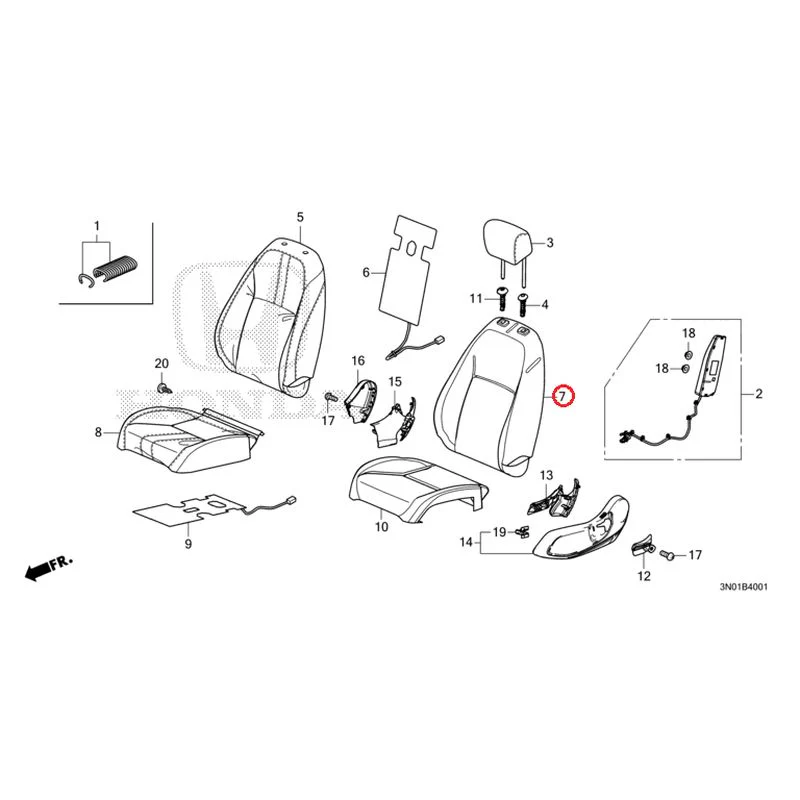 [NEW] JDM HONDA VEZEL e:HEV RV5 2025 Front Seat (Passenger Side) GENUINE OEM - Image 8