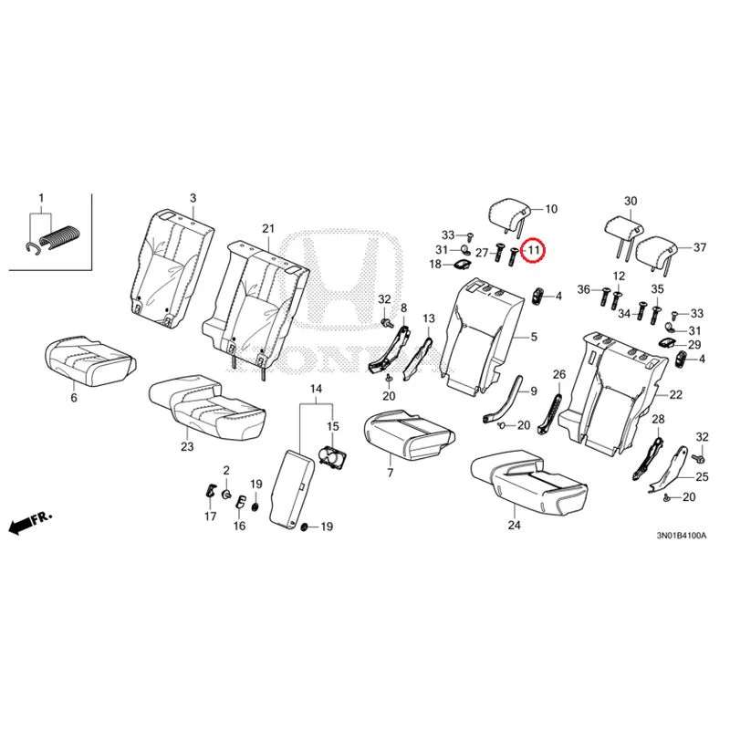 [NEW] JDM HONDA VEZEL e:HEV RV5 2025 Rear Seat GENUINE OEM - Image 12