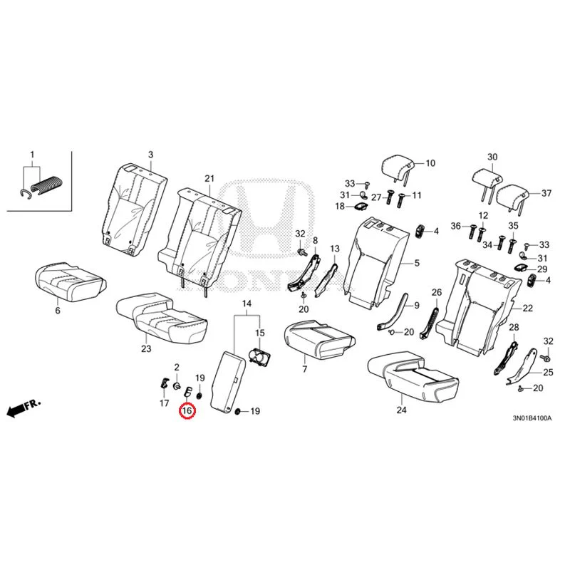 [NEW] JDM HONDA VEZEL e:HEV RV5 2025 Rear Seat GENUINE OEM - Image 17