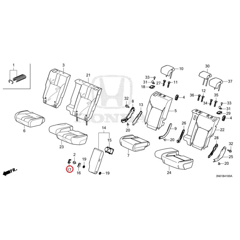 [NEW] JDM HONDA VEZEL e:HEV RV5 2025 Rear Seat GENUINE OEM - Image 18