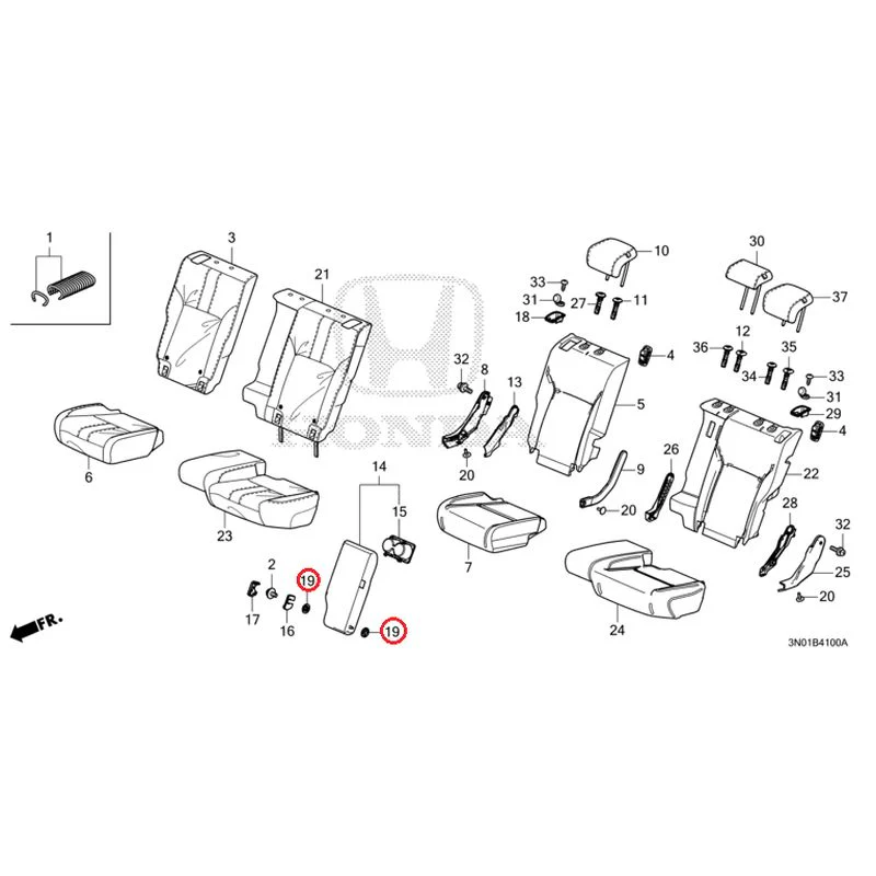 [NEW] JDM HONDA VEZEL e:HEV RV5 2025 Rear Seat GENUINE OEM - Image 20
