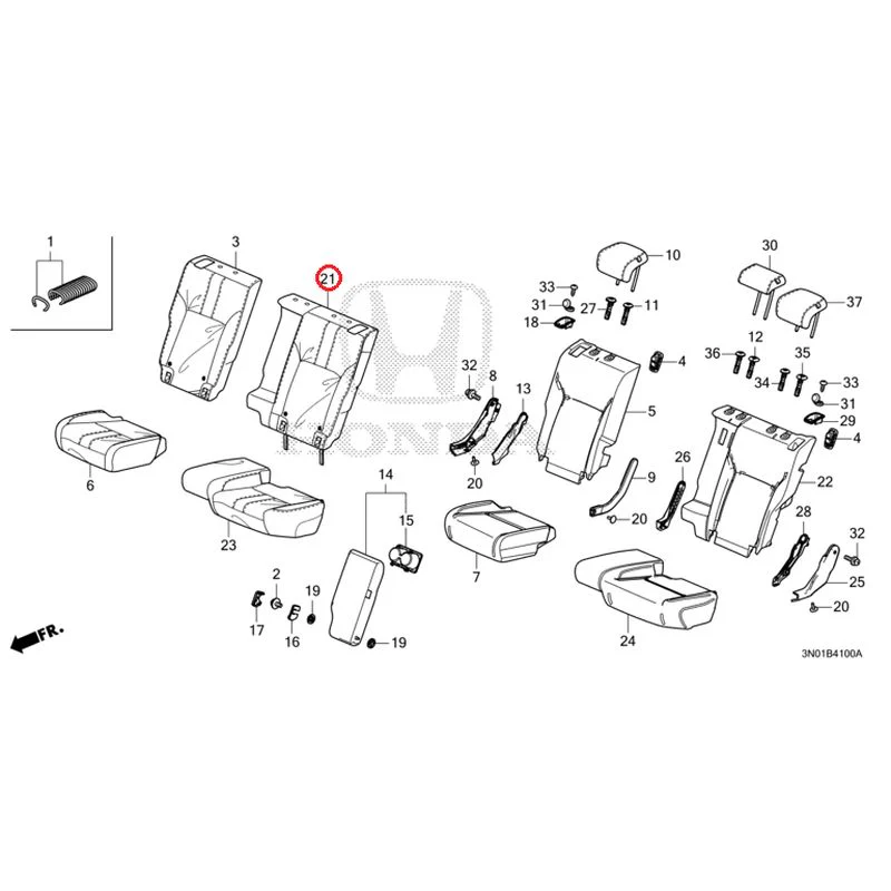 [NEW] JDM HONDA VEZEL e:HEV RV5 2025 Rear Seat GENUINE OEM - Image 22
