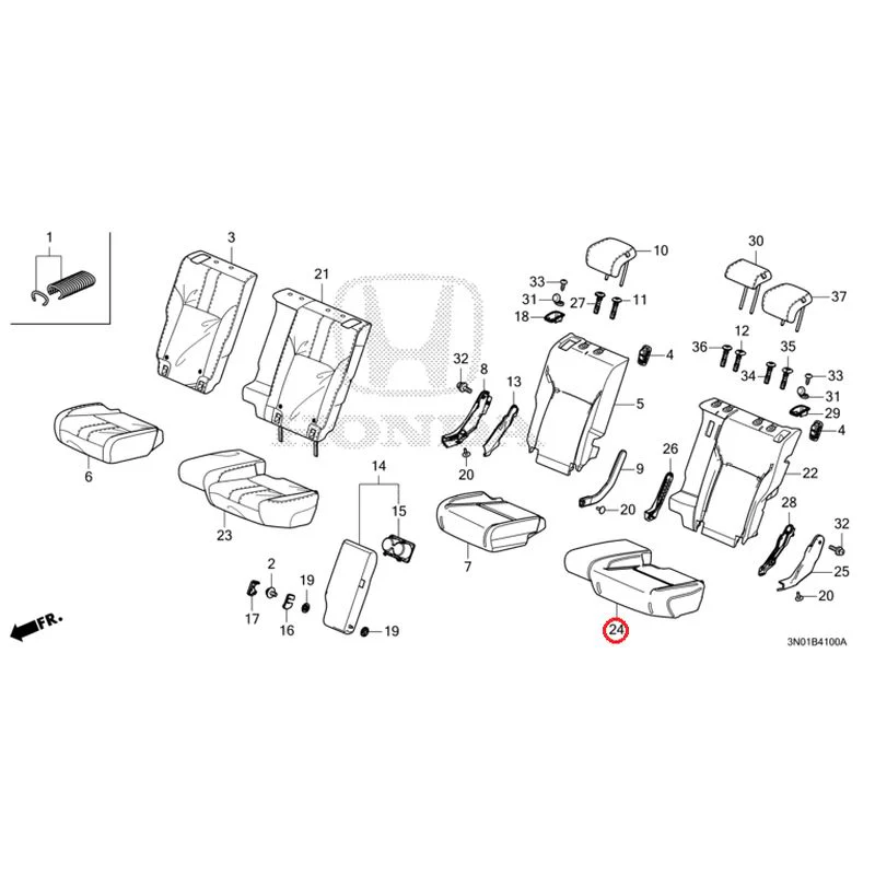 [NEW] JDM HONDA VEZEL e:HEV RV5 2025 Rear Seat GENUINE OEM - Image 25