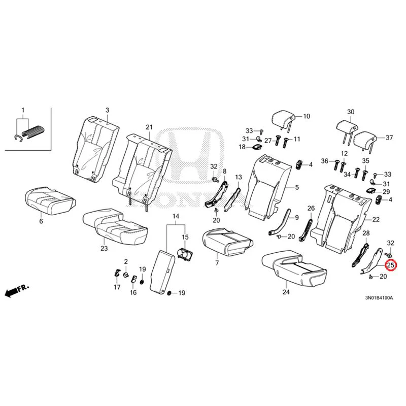 [NEW] JDM HONDA VEZEL e:HEV RV5 2025 Rear Seat GENUINE OEM - Image 26