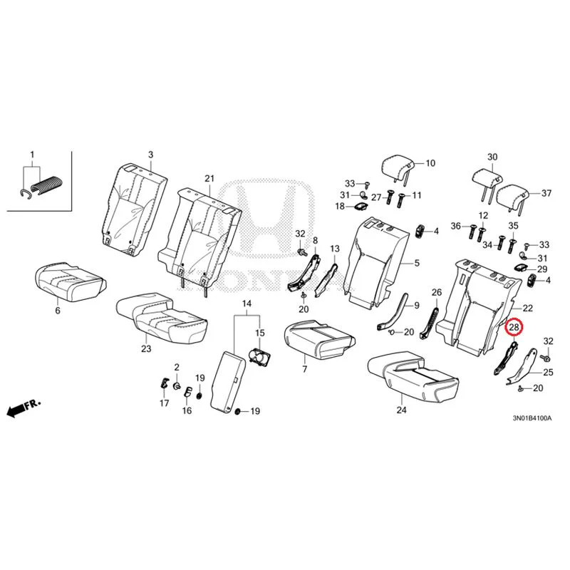 [NEW] JDM HONDA VEZEL e:HEV RV5 2025 Rear Seat GENUINE OEM - Image 29