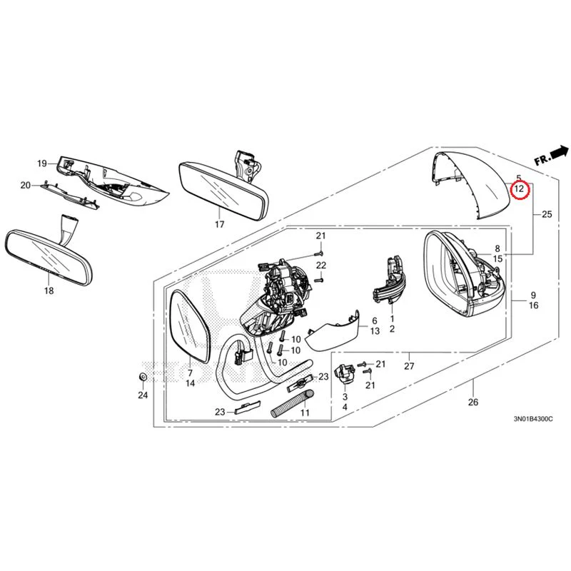 [NEW] JDM HONDA VEZEL e:HEV RV5 2025 Mirrors GENUINE OEM - Image 27