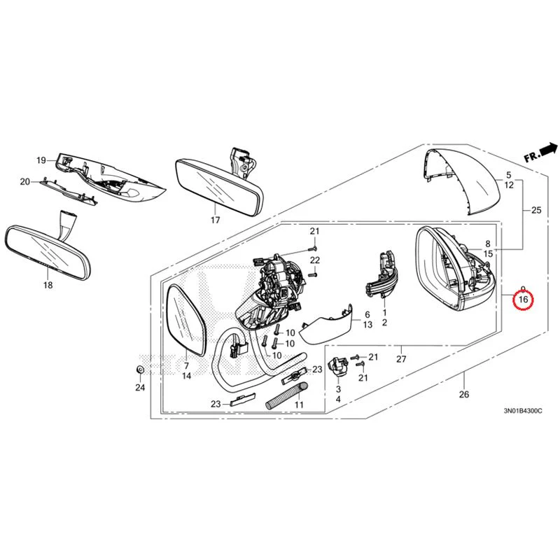 [NEW] JDM HONDA VEZEL e:HEV RV5 2025 Mirrors GENUINE OEM - Image 33