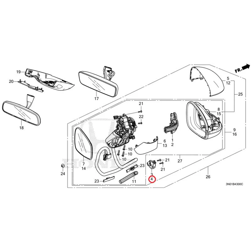 [NEW] JDM HONDA VEZEL e:HEV RV5 2025 Mirrors GENUINE OEM - Image 5