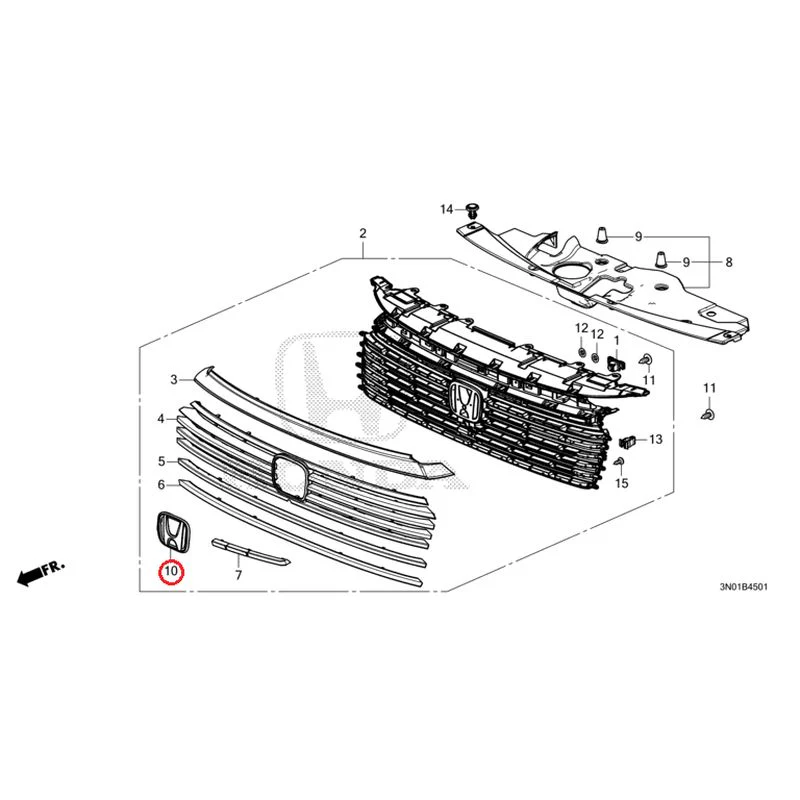 [NEW] JDM HONDA VEZEL e:HEV RV5 2025 Front Grill (2) GENUINE OEM - Image 48