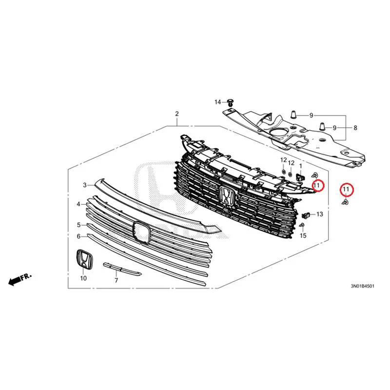 [NEW] JDM HONDA VEZEL e:HEV RV5 2025 Front Grill (2) GENUINE OEM - Image 49