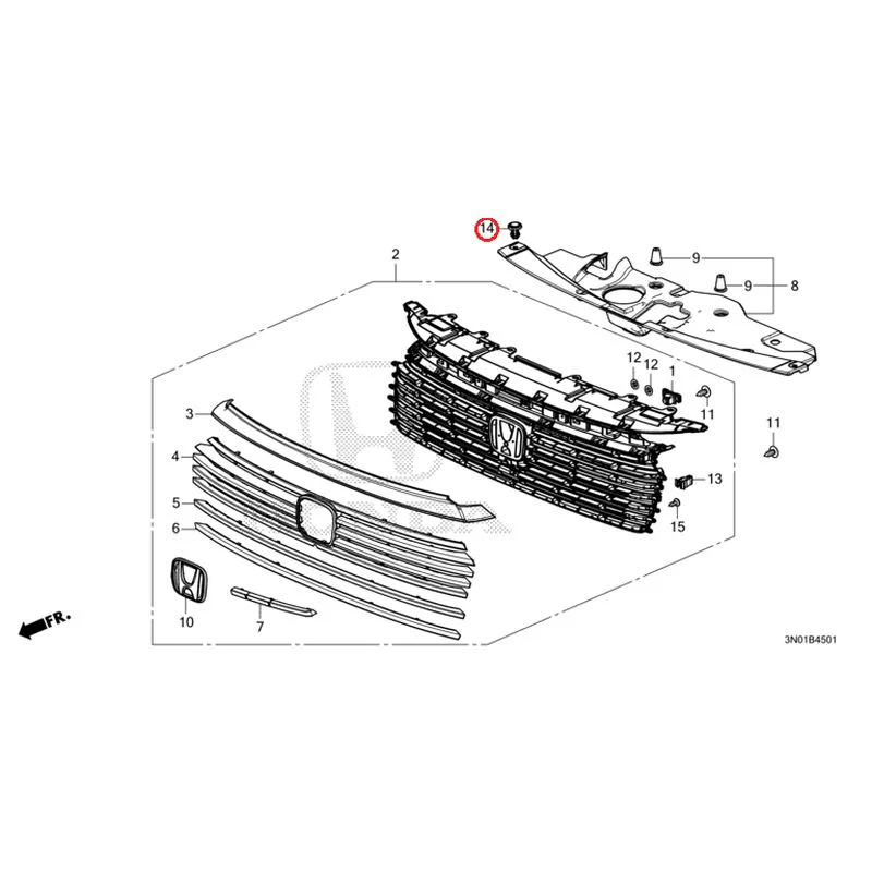 [NEW] JDM HONDA VEZEL e:HEV RV5 2025 Front Grill (2) GENUINE OEM - Image 52