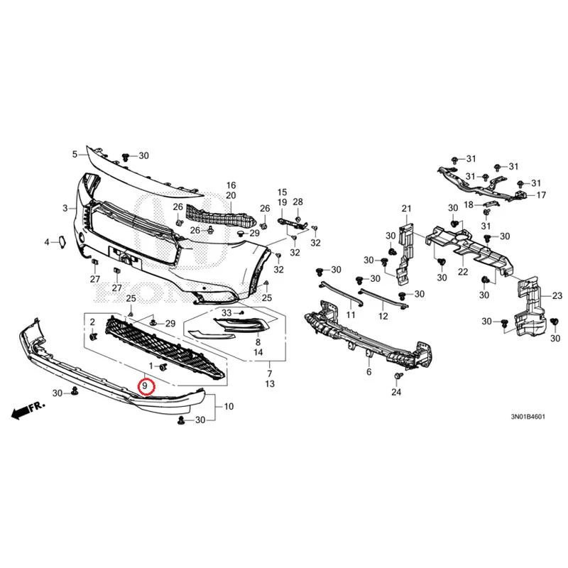 [NEW] JDM HONDA VEZEL e:HEV RV5 2025 Front Bumper (2) GENUINE OEM - Image 28