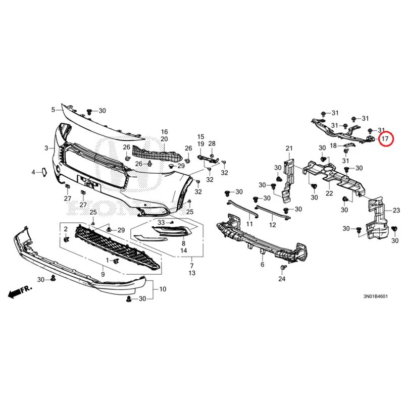 [NEW] JDM HONDA VEZEL e:HEV RV5 2025 Front Bumper (2) GENUINE OEM - Image 36