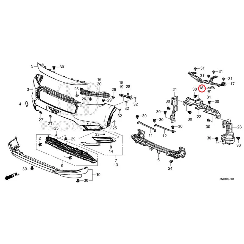 [NEW] JDM HONDA VEZEL e:HEV RV5 2025 Front Bumper (2) GENUINE OEM - Image 37