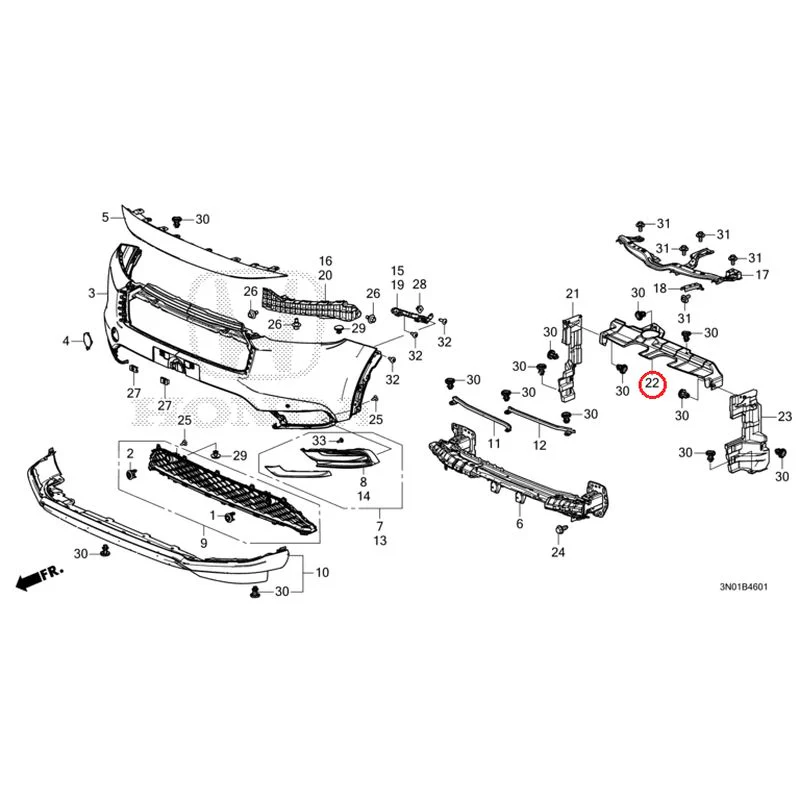 [NEW] JDM HONDA VEZEL e:HEV RV5 2025 Front Bumper (2) GENUINE OEM - Image 41