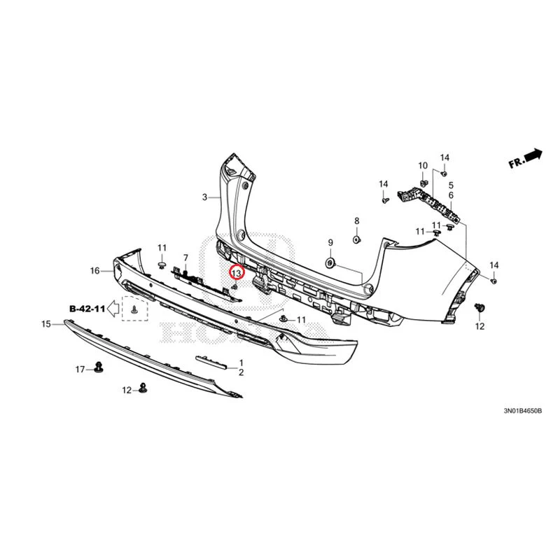 [NEW] JDM HONDA VEZEL e:HEV RV5 2025 Rear Bumper GENUINE OEM - Image 19