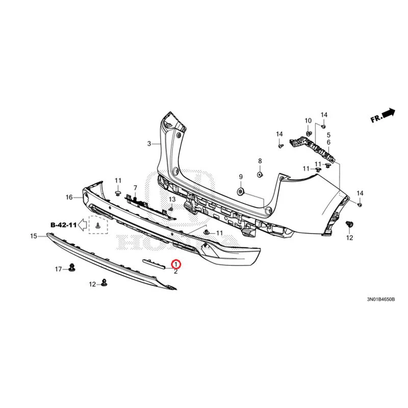 [NEW] JDM HONDA VEZEL e:HEV RV5 2025 Rear Bumper GENUINE OEM - Image 2