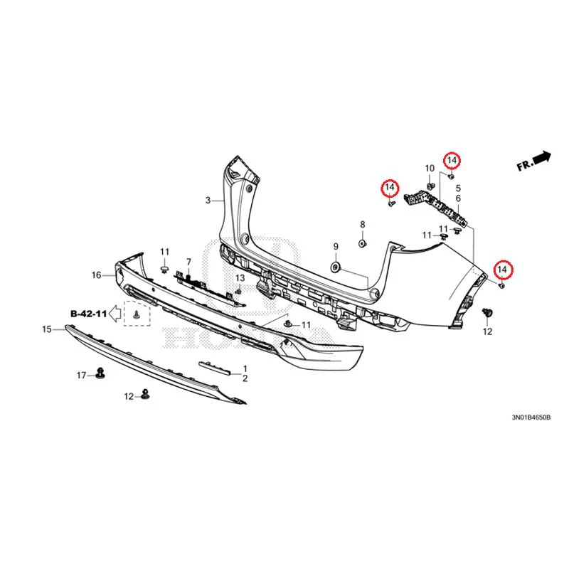 [NEW] JDM HONDA VEZEL e:HEV RV5 2025 Rear Bumper GENUINE OEM - Image 20