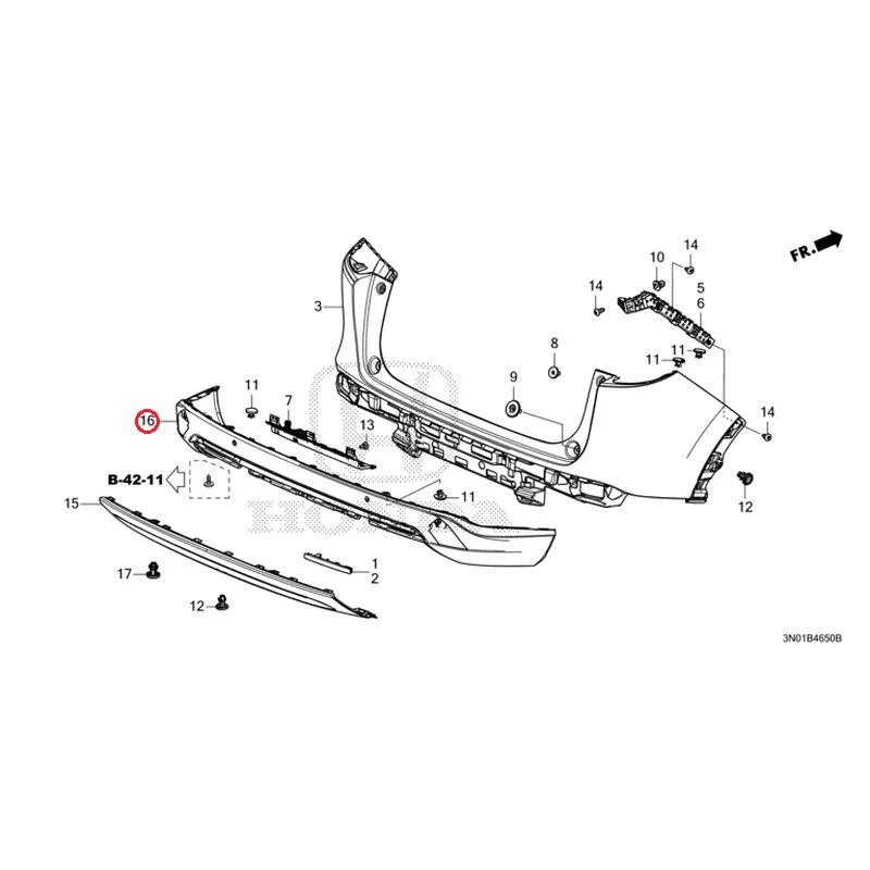 [NEW] JDM HONDA VEZEL e:HEV RV5 2025 Rear Bumper GENUINE OEM - Image 22