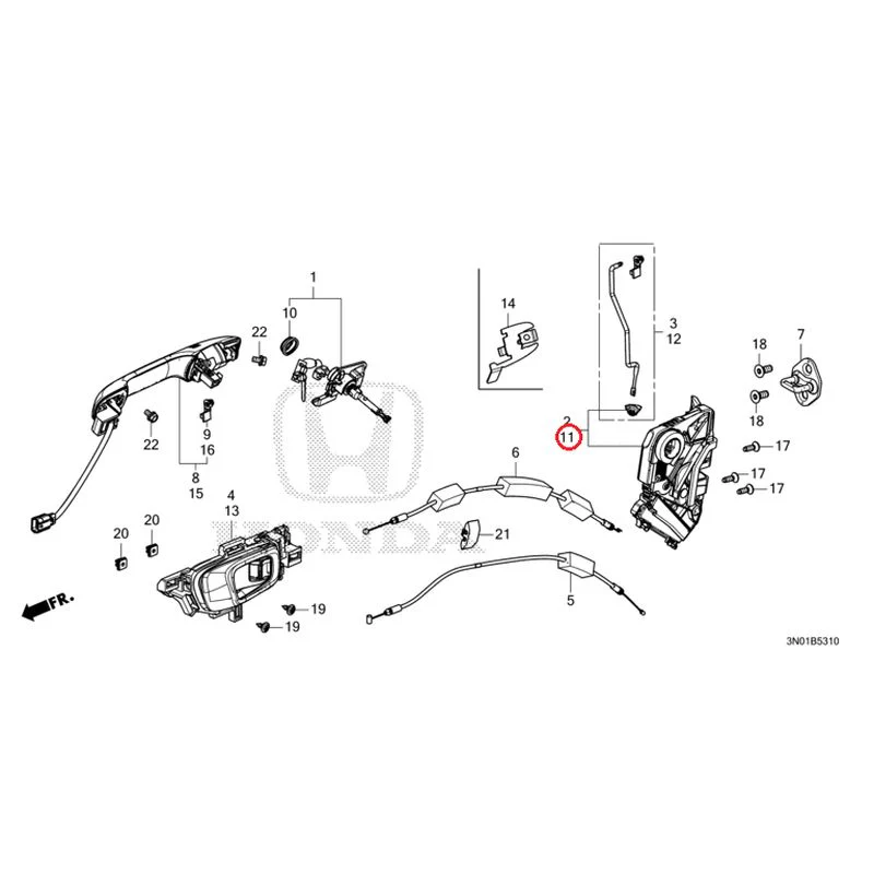 [NEW] JDM HONDA VEZEL e:HEV RV5 2025 Front Door Locks/Outer Handles GENUINE OEM - Image 18