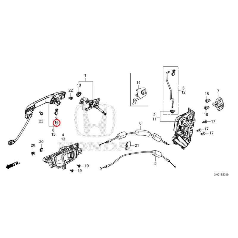[NEW] JDM HONDA VEZEL e:HEV RV5 2025 Front Door Locks/Outer Handles GENUINE OEM - Image 29