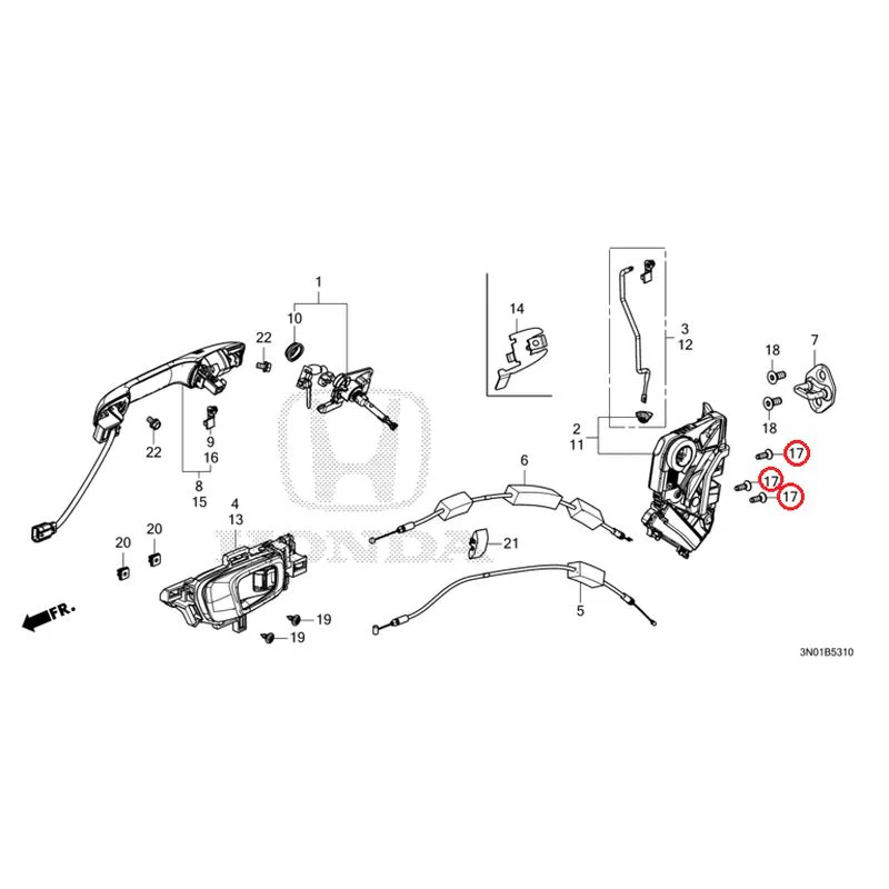 [NEW] JDM HONDA VEZEL e:HEV RV5 2025 Front Door Locks/Outer Handles GENUINE OEM - Image 30