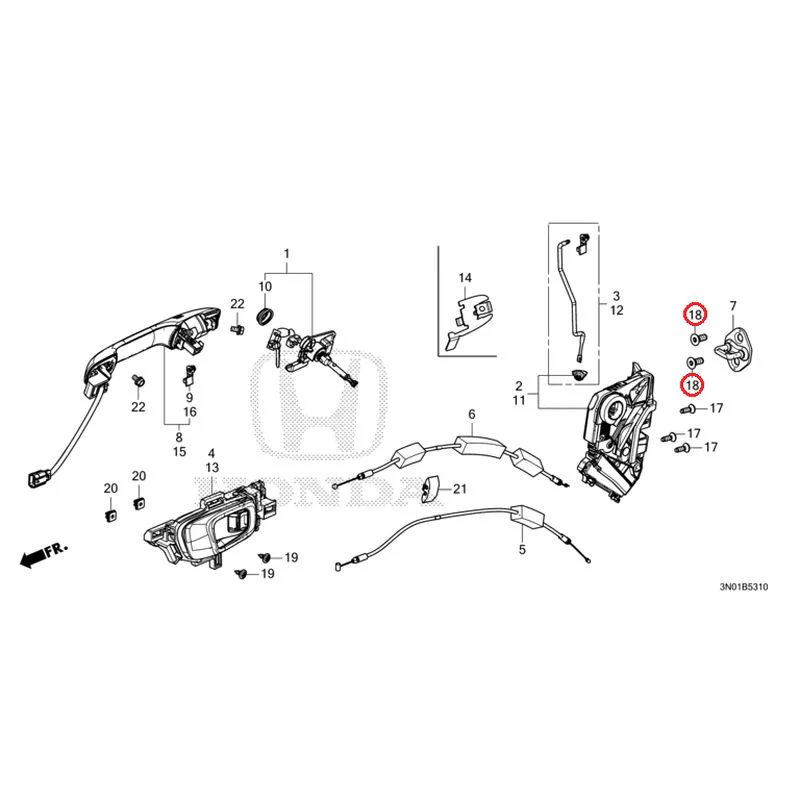 [NEW] JDM HONDA VEZEL e:HEV RV5 2025 Front Door Locks/Outer Handles GENUINE OEM - Image 31