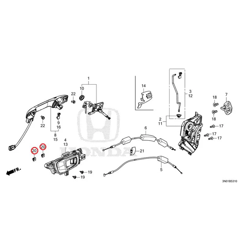 [NEW] JDM HONDA VEZEL e:HEV RV5 2025 Front Door Locks/Outer Handles GENUINE OEM - Image 33