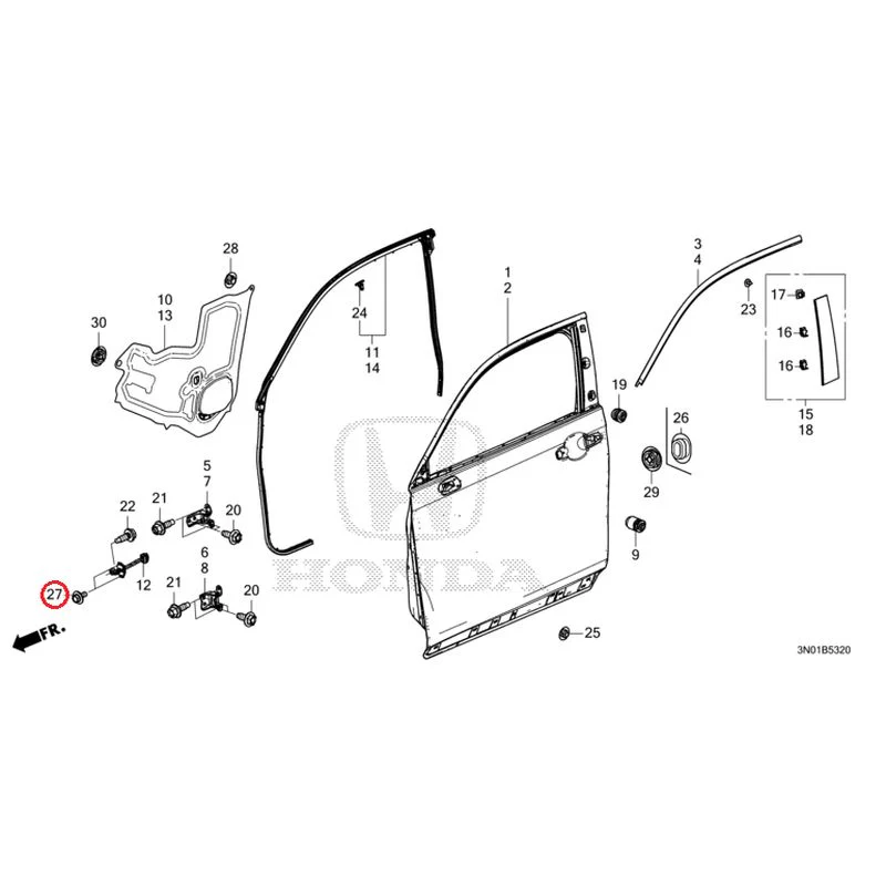 [NEW] JDM HONDA VEZEL e:HEV RV5 2025 Front Door Panel GENUINE OEM - Image 29