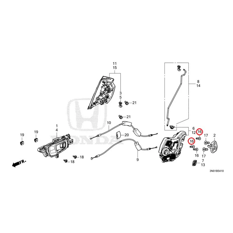 [NEW] JDM HONDA VEZEL e:HEV RV5 2025 Rear Door Locks/Outer Handles GENUINE OEM - Image 17