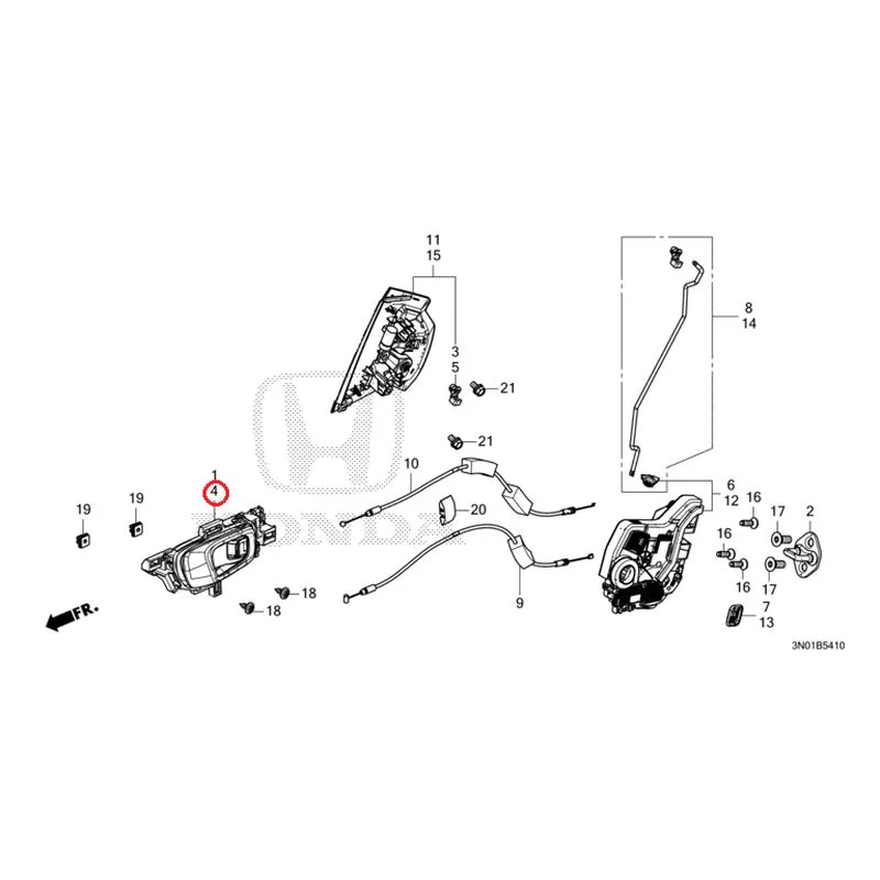 [NEW] JDM HONDA VEZEL e:HEV RV5 2025 Rear Door Locks/Outer Handles GENUINE OEM - Image 5