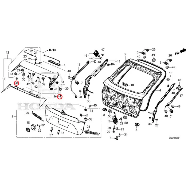 [NEW] JDM HONDA VEZEL e:HEV RV5 2025 Tailgate (Power) GENUINE OEM - Image 56