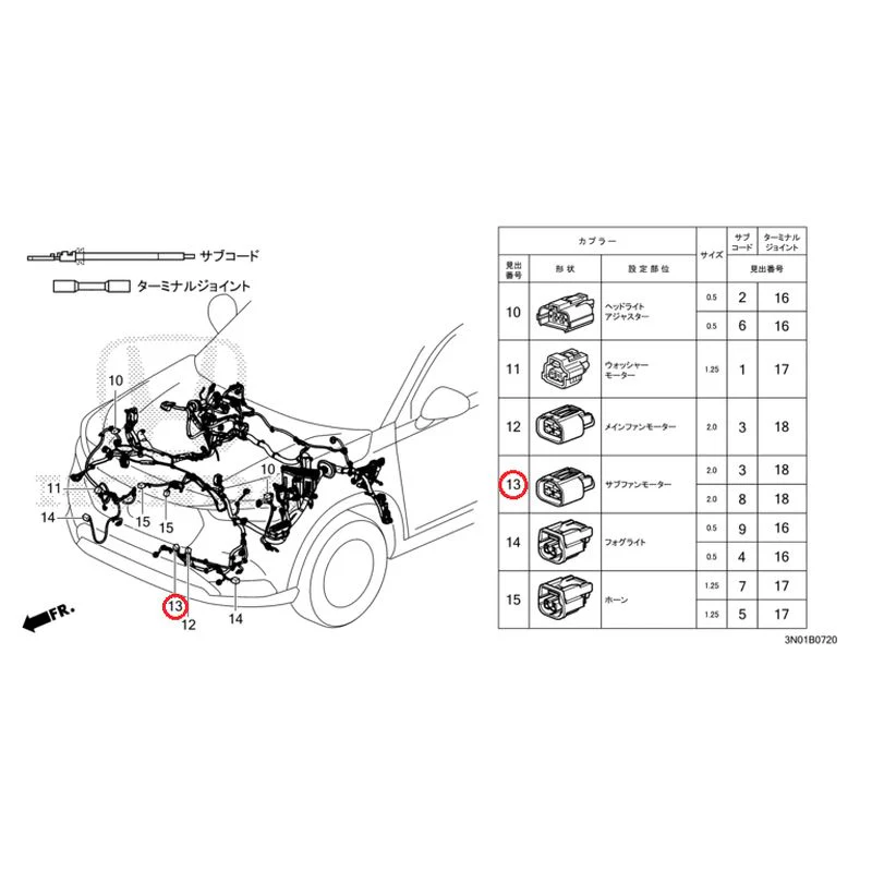 [NEW] JDM HONDA VEZEL e:HEV RV5 2025 Electrical Connector (Front) GENUINE OEM - Image 14