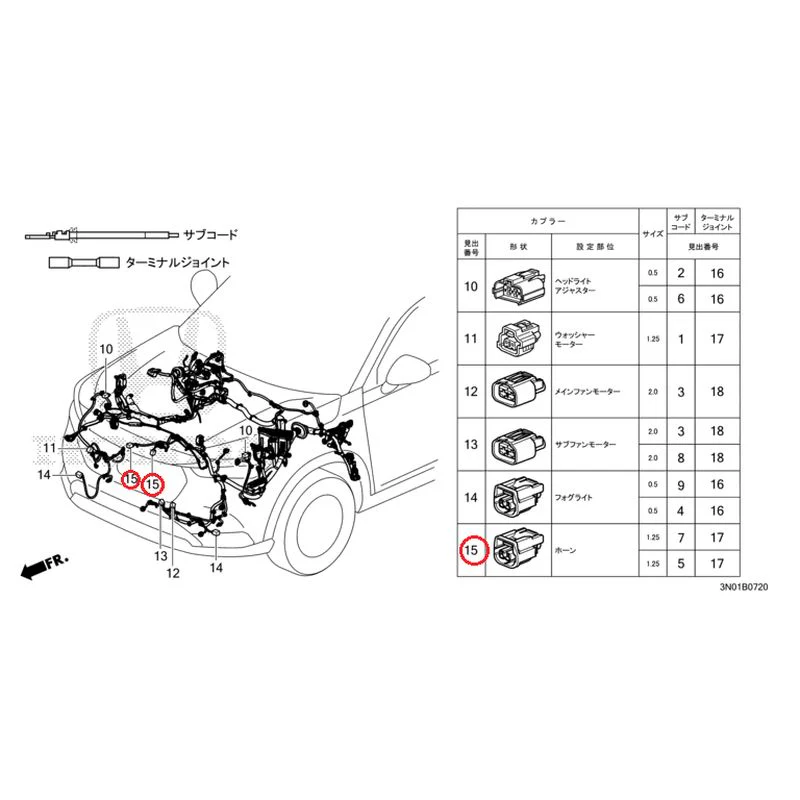 [NEW] JDM HONDA VEZEL e:HEV RV5 2025 Electrical Connector (Front) GENUINE OEM - Image 16