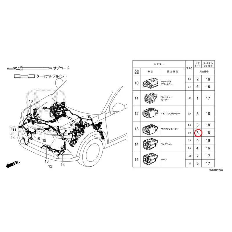 [NEW] JDM HONDA VEZEL e:HEV RV5 2025 Electrical Connector (Front) GENUINE OEM - Image 9