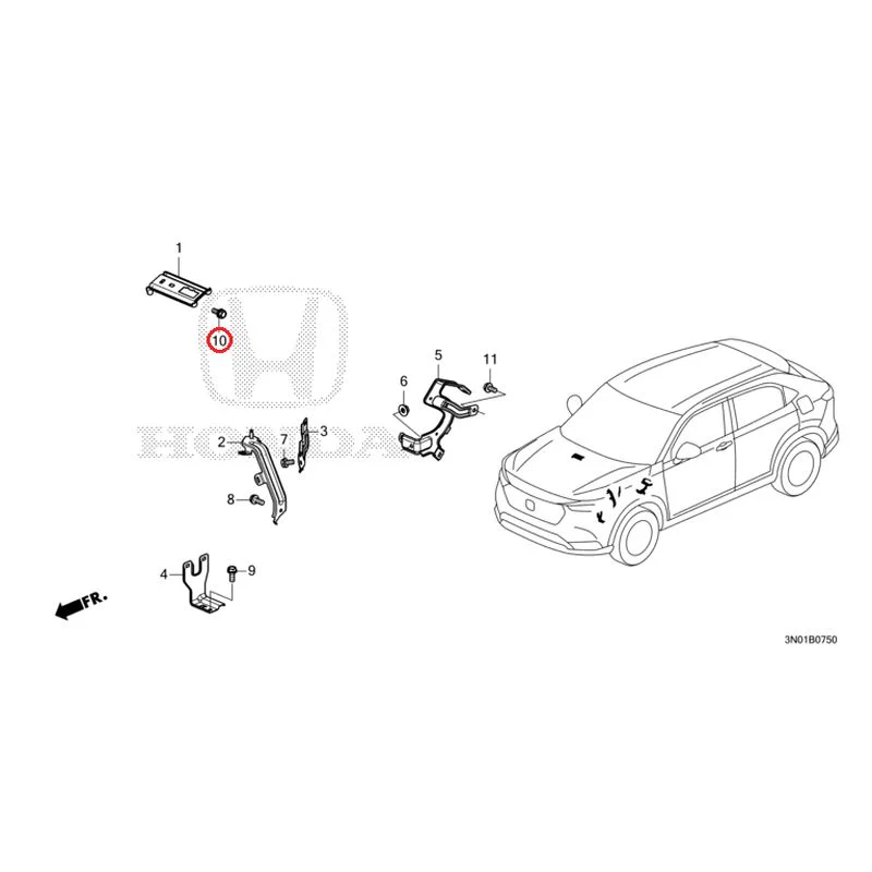 [NEW] JDM HONDA VEZEL e:HEV RV5 2025 Wiring Harness Bracket GENUINE OEM - Image 11