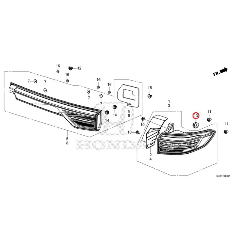 [NEW] JDM HONDA VEZEL e:HEV RV5 2025 Tail Lights (2) GENUINE OEM - Image 14
