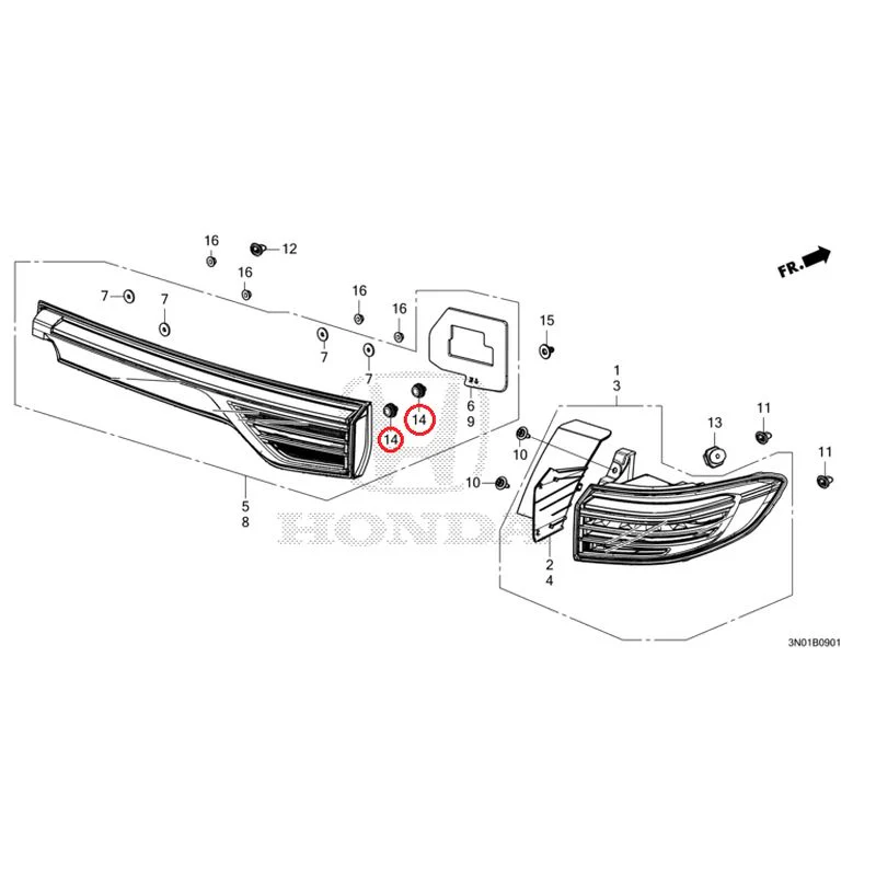 [NEW] JDM HONDA VEZEL e:HEV RV5 2025 Tail Lights (2) GENUINE OEM - Image 15