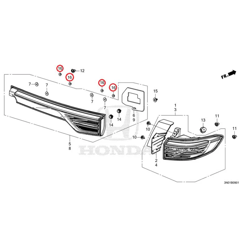 [NEW] JDM HONDA VEZEL e:HEV RV5 2025 Tail Lights (2) GENUINE OEM - Image 17