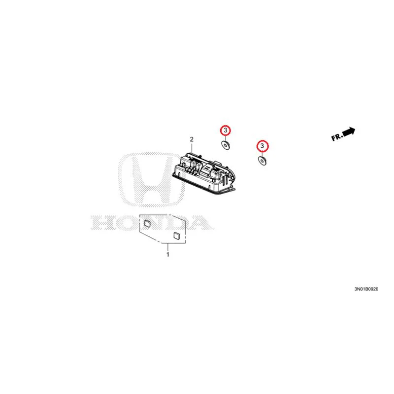 [NEW] JDM HONDA VEZEL e:HEV RV5 2025 License Lights GENUINE OEM - Image 4