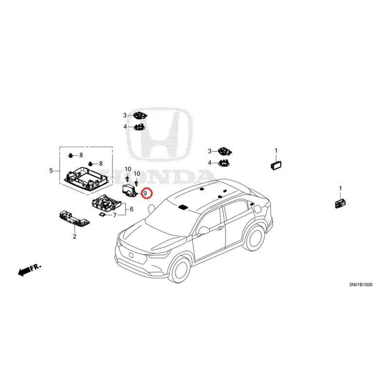 [NEW] JDM HONDA VEZEL e:HEV RV5 2025 Interior Lights GENUINE OEM - Image 10