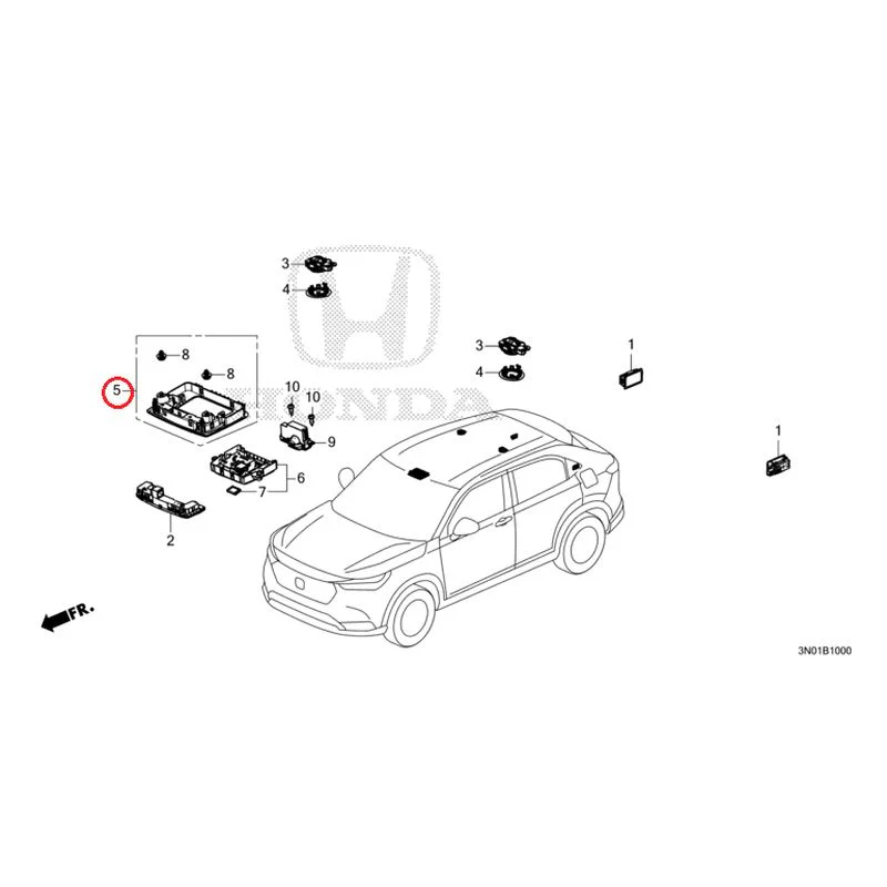 [NEW] JDM HONDA VEZEL e:HEV RV5 2025 Interior Lights GENUINE OEM - Image 6