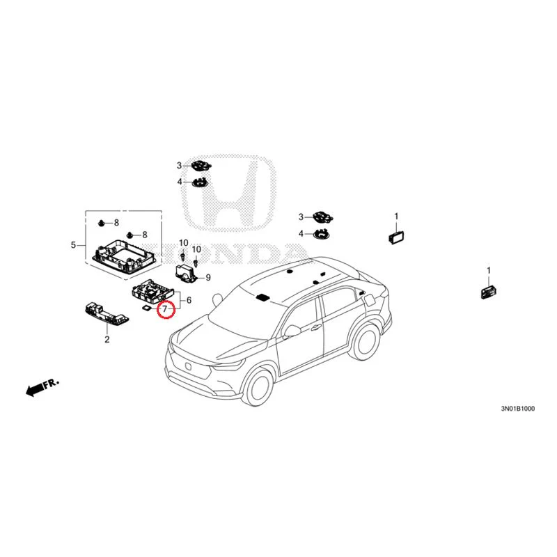 [NEW] JDM HONDA VEZEL e:HEV RV5 2025 Interior Lights GENUINE OEM - Image 8