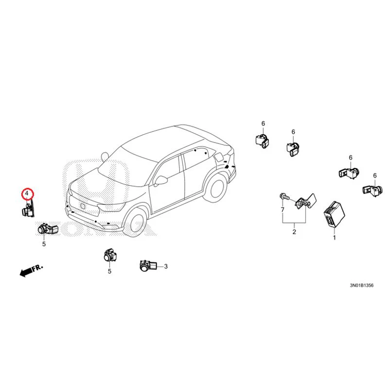 [NEW] JDM HONDA VEZEL e:HEV RV5 2025 Parking Sensor (2) GENUINE OEM - Image 11