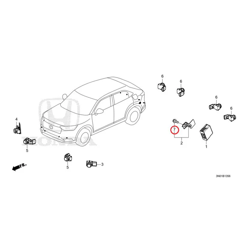 [NEW] JDM HONDA VEZEL e:HEV RV5 2025 Parking Sensor (2) GENUINE OEM - Image 16