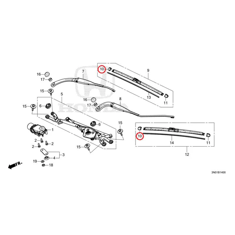 [NEW] JDM HONDA VEZEL e:HEV RV5 2025 Front Windshield Wiper GENUINE OEM - Image 11