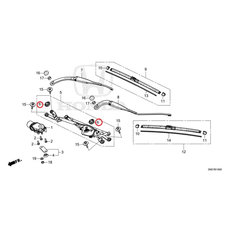 [NEW] JDM HONDA VEZEL e:HEV RV5 2025 Front Windshield Wiper GENUINE OEM - Image 7