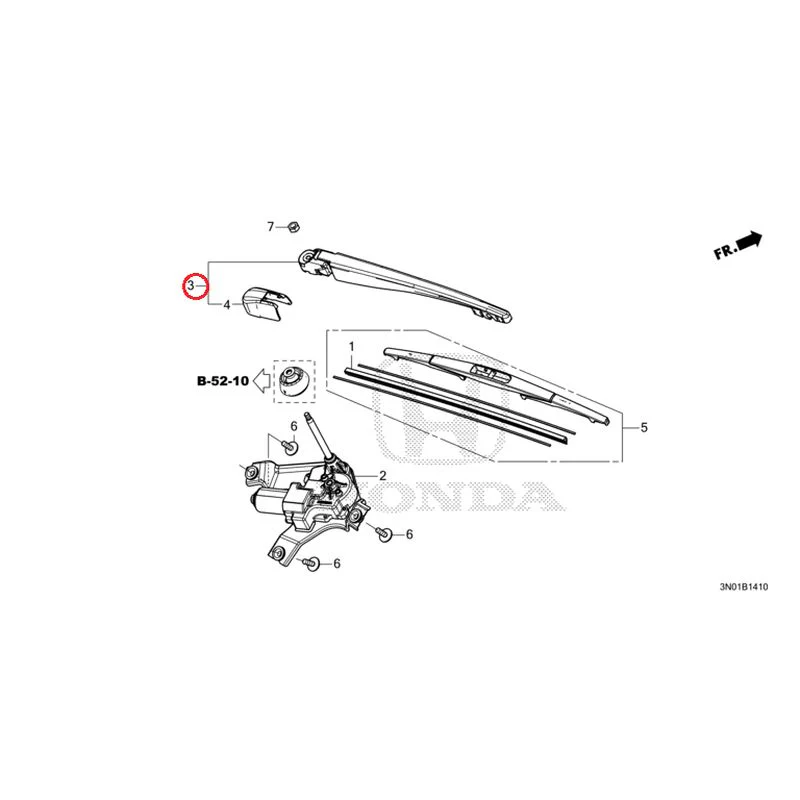 [NEW] JDM HONDA VEZEL e:HEV RV5 2025 Rear Windshield Wiper GENUINE OEM - Image 6