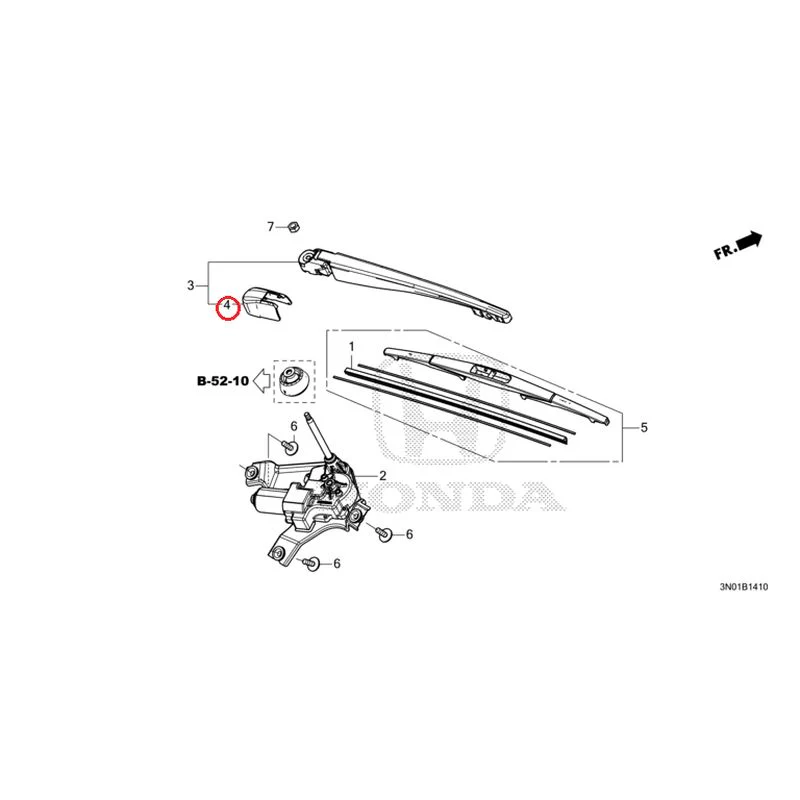 [NEW] JDM HONDA VEZEL e:HEV RV5 2025 Rear Windshield Wiper GENUINE OEM - Image 7