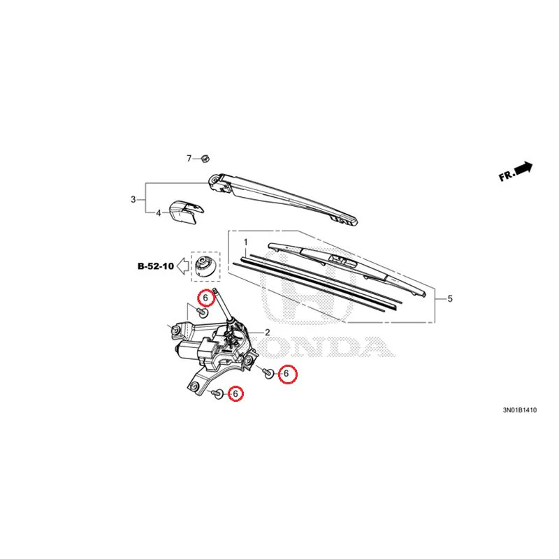 [NEW] JDM HONDA VEZEL e:HEV RV5 2025 Rear Windshield Wiper GENUINE OEM - Image 9